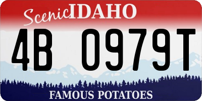 ID license plate 4B0979T