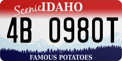 ID license plate 4B0980T