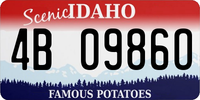 ID license plate 4B0986O