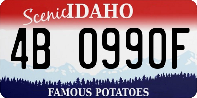ID license plate 4B0990F