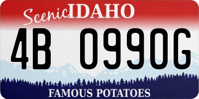 ID license plate 4B0990G