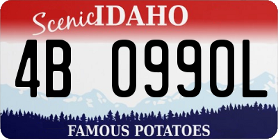 ID license plate 4B0990L