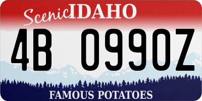 ID license plate 4B0990Z