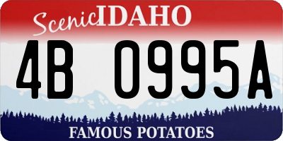 ID license plate 4B0995A