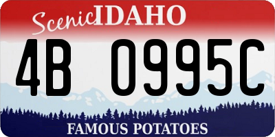ID license plate 4B0995C