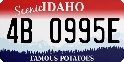 ID license plate 4B0995E