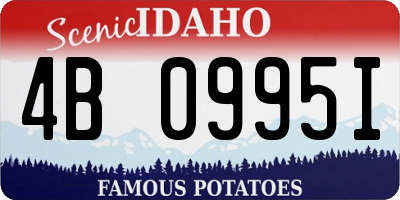 ID license plate 4B0995I