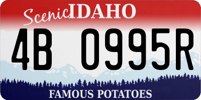 ID license plate 4B0995R