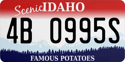 ID license plate 4B0995S