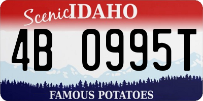 ID license plate 4B0995T