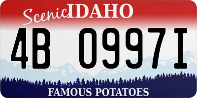 ID license plate 4B0997I