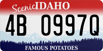 ID license plate 4B0997Q