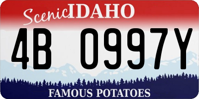 ID license plate 4B0997Y