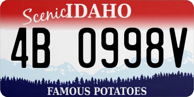 ID license plate 4B0998V