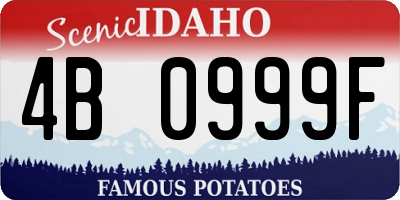 ID license plate 4B0999F