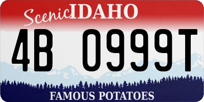 ID license plate 4B0999T