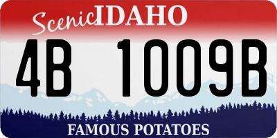 ID license plate 4B1009B