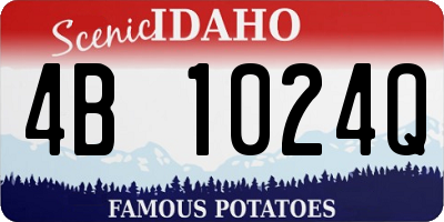 ID license plate 4B1024Q