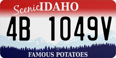 ID license plate 4B1049V