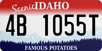 ID license plate 4B1055T