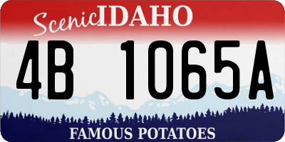 ID license plate 4B1065A