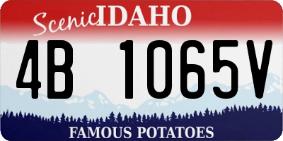 ID license plate 4B1065V
