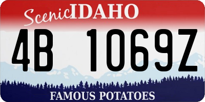 ID license plate 4B1069Z
