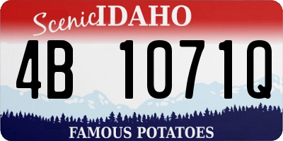 ID license plate 4B1071Q