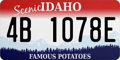 ID license plate 4B1078E