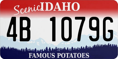 ID license plate 4B1079G