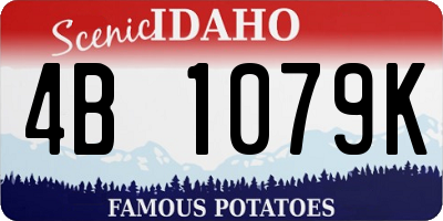 ID license plate 4B1079K