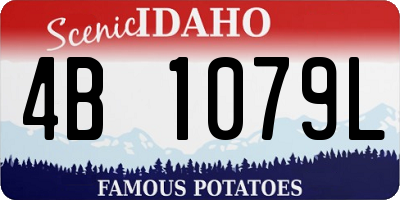ID license plate 4B1079L