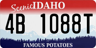 ID license plate 4B1088T