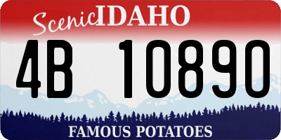 ID license plate 4B1089O