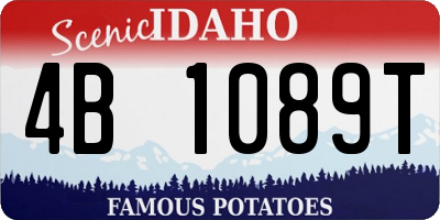 ID license plate 4B1089T