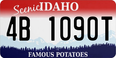 ID license plate 4B1090T