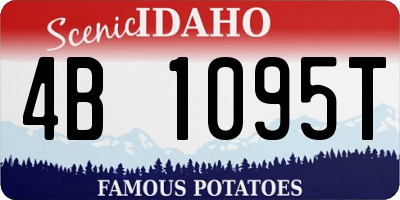ID license plate 4B1095T