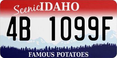 ID license plate 4B1099F