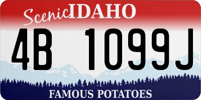 ID license plate 4B1099J