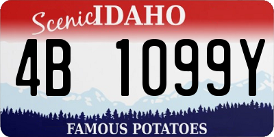 ID license plate 4B1099Y