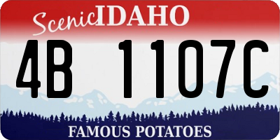ID license plate 4B1107C