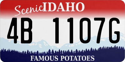 ID license plate 4B1107G