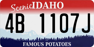 ID license plate 4B1107J