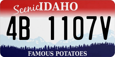 ID license plate 4B1107V