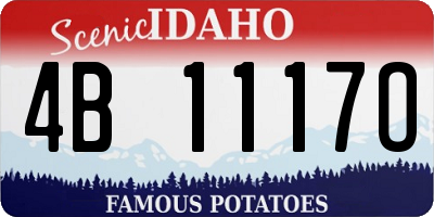ID license plate 4B1117O