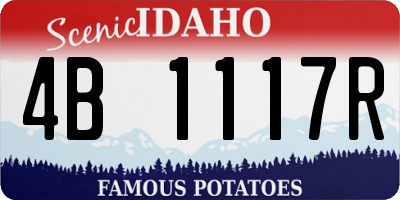 ID license plate 4B1117R