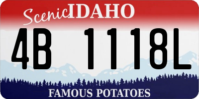 ID license plate 4B1118L