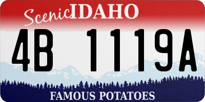 ID license plate 4B1119A