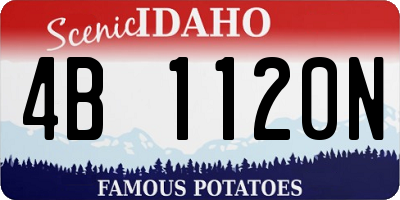 ID license plate 4B1120N