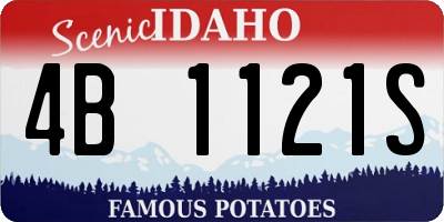 ID license plate 4B1121S
